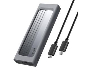 Lexar Boîtier M.2 SSD NVMe USB 3.2 Gen 2 10 Gbps Adaptateur NVMe SSD M.2 2230 2242 2260 2280, Câbles USB C vers USB C Inclus