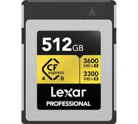 Lexar 512 Go Professionnel GOLD CFexpress 4.0 Type B Carte Mémoire