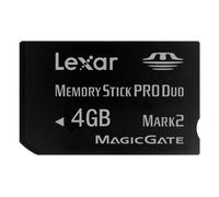 Lexar Carte Mémoire Memory Stick 4 Go Pro Duo Gaming Edition Noir Mark 2 LMSPD4GBGBEU