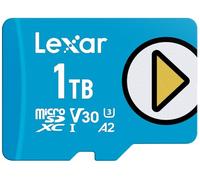 Lexar Carte mémoire microSDXC Play Blue, UHS-I, C10, U3, V30, A2, vidéo 4K, jusqu'à 160 Mo/s en Lecture, Stockage étendu pour Nintendo-Switch, appareils de Jeu, Smartphones, tablettes