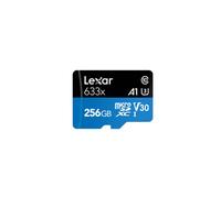 Lexar | Carte micro SDXC haute performance de 256 Go | UHS-I 633x | Classe 10, U3, V30, A1 | Vitesses de lecture jusqu'à 100 Mo/s et d'écriture jusqu'à 45 Mo/s | Idéale pour les smartphones, les table
