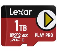 Lexar Carte microSDXC Express Play Pro, UHS-I, C10, U3, V30, A2, Full-HD, vidéo 4K, jusqu'à 900 Mo/s de lecture, pour Nintendo-Switch 2, ASUS ROG Ally, Steam Deck, appareils de jeu (LMSXPS0001T-BNNNU)