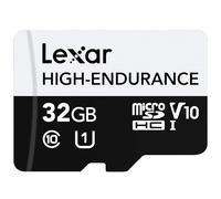 Lexar Carte microSDHC Haute durabilité UHS-I Classe 10 4K Lecture maximale 100 Mo/s Caméra embarquée pour caméras de sécurité Support Domestique 32 Go