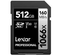 Lexar Carte SDXC Professional 1066x UHS-I Classe 10 V30 U3 512 Go