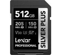 Lexar Carte SD Silver Plus UHS-1 512 Go V30 R205/W150 Mo/s