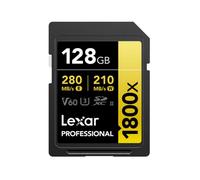 LEXAR Carte SDXC 128 Go 1800X Pro 270 Mo/s Classe 10 UHS-II U3