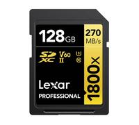 Lexar carte sdxc 128 go 1800x pro 270 mo/s classe 10 uhs-II u3