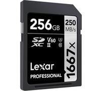 Lexar SDXC - 256 Go - 256 Go - SDXC - classe 10 - UHS-II - 250 Mo/s - 90 Mo/s