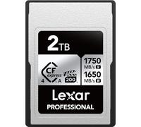 Lexar CFexpress LCAEXS4002T-RNENU Carte mémoire Professionnelle 2 to Type A Silver 4.0 pour photographes, vidéastes, jusqu'à 1750/1650 Mo/s, vidéo 8K