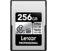 Lexar CFexpress LCAEXS4256G-RNENU Carte mémoire Professionnelle Type A Argenté 4.0 pour photographes, vidéastes, jusqu'à 1750/1650 Mo/s, vidéo 8K