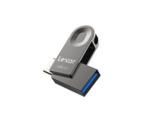 Lexar Clé USB 64 Go, Pen Drive USB 3.2 Gen 1, USB C et USB A, Vitesse de Lecture jusqu'à 100 Mo/s, Prise en Charge OTG