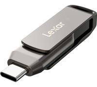 Lexar Clé USB Dual Type-C/Type-A JumpDrive D400 256 Go USB 3.1 Gris