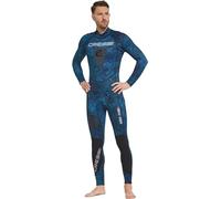 Lexar CRESSI Tokugawa Man Monopiece 3mm - Combinaison Monopièce Hommes de Plongée en Néoprène 3mm Bleu Camouflage, XS/1
