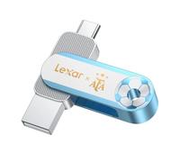Lexar D500 Disque SSD Externe 128 Go USB 3.2, Édition AFA Co-brandée Championnat du Monde d'Argentine, Double Interface USB-C & USB-A, Vitesse de Lecture jusqu'à 400 Mo/s, Boîtier Métallique