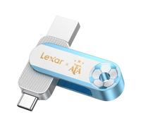Lexar D500 Disque SSD Externe, Lecture Jusqu’à 400 Mo/s, Édition AFA，128 Go | Clé usb, Double Interface USB-C & USB-A, Boîtier Métallique，Cle USB