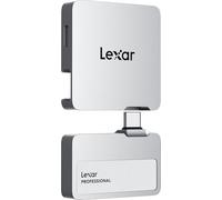 Lexar Disque SSD Portable Professionnel Go avec concentrateur, Prend en Charge Apple 4K 60 fps ProRes, jusqu'à 1050 Mo/s, USB 3.2 Gen 2, Robuste, IP65, Ultracompact, Compatible avec iPhone 15/16, SSD