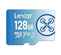 Lexar Fly Carte Micro SD 128Go, Carte microSDXC UHS-I, Jusqu'à 160 Mo/s en Lecture, A2, U3, C10, V30, Carte TF Compatible avec Drone et Caméra d'action(LMSFLYX128G-BNNAA)