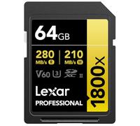 Lexar Gold Series Professional Carte mémoire UHS-II U3 SDXC 1800 x 64 Go