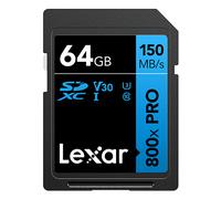 LEXAR Carte SDXC PRO 64GB UHS-1 V30 Série Blue (800x)