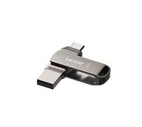 Lexar JumpDrive D400 Dual USB Type-A/Type-C 3.2 Gen 1 Flash Drive - 64GB Silver (W128901104)