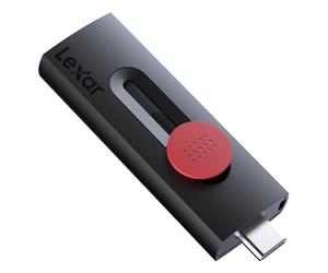Lexar JumpDrive Dual Drive D300 lecteur USB flash 256 Go USB Type-A / USB Type-C 3.2 Gen 1 (3.1 Gen 1) Noir