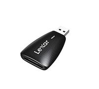 Lexar Lecteur Multi-Cartes 2 en 1 USB 3.1, Fonctionne avec Les Cartes SD et microSD (LRW450UBNA)