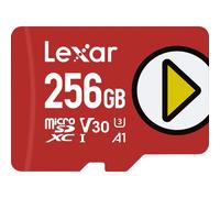 Lexar Carte microSDXC Play 256 Go UHS-I A2 U3 R205/W140 Rouge