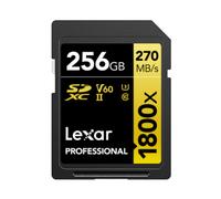 Lexar Carte mémoire SDXC Professional UHS-II 1800x 256 Go (270 Mb/s)