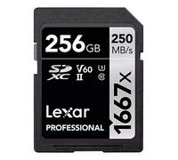 Lexar LSD256CB1667 Carte SDXC Professionnelle 1667X UHS-2 Classe 10 256 Go