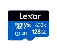 Lexar LSDMI128BBNL633A Carte mémoire microSDXC haute performance UHS-I 633x avec adaptateur SD 128 Go