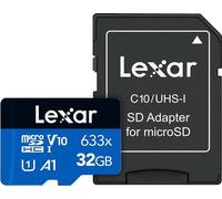 Lexar MicroSDHC - Carte mémoire 32 Go Classe 10 UHS-I 45/95 Mo/s - 0843367128884