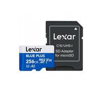 Lexar microSDHC Blue Plus UHS-I avec adaptateur SD, jusqu'à 170 Mo/s en lecture C10/A2/U3 (V30) 256 Go