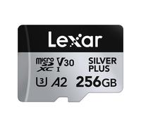 Lexar Carte microSD Silver Plus 256 Go 205 Mo/s V30 U3 IPx7