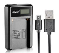 Neewer® NP-F550/F750/F960/F970 Replacement Micro USB Batterie Chargeur pour NP-FM50/FM70/FM90,QM71D,91D, NP-F500H/F55H