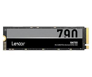 Lexar NM790 SSD interne 2To, M.2 2280 PCIe Gen4x4 NVMe 1.4 SSD, Jusqu'à 7400 Mo/s en lecture, 6500 Mo/s en écriture, pour PS5, les Passionnés de PC et les Joueurs (LNM790X002T-RNNNG)