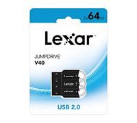 LEXAR Pack 3cles USB 2.0 JumpDrive V40 64Go (Noir)