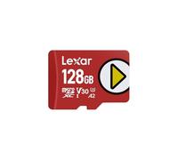 Lexar Play Carte Micro SD 128Go, microSDXC UHS-I, jusqu'à 205 Mo/s Lecture, 140 Mo/s écriture, Classe 10, U3, V30, A2, vidéo 4K, Carte Haute Vitesse pour Switch/appareils de Jeu Portables/Smartphones