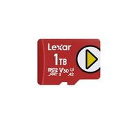 Lexar Play Carte Micro SD 1To, microSDXC UHS-I, jusqu'à 205 Mo/s Lecture, 140 Mo/s écriture, Classe 10, U3, V30, A2, vidéo 4K, Carte Haute Vitesse pour Switch/appareils de Jeu Portables/Smartphones