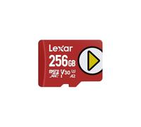 Lexar Play Carte Micro SD 256Go, microSDXC UHS-I, jusqu'à 205 Mo/s Lecture, 140 Mo/s écriture, Classe 10, U3, V30, A2, vidéo 4K, Carte Haute Vitesse pour Switch/appareils de Jeu Portables/Smartphones