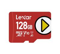 Lexar PLAY microSDXC UHS-I 128 Go Classe 10 (U1/V10/A1) - Vitesse lecture 150 Mo/s - Température d'opération 0-70°C - LMSPLAY128G-BNNNG