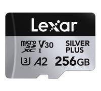 Lexar Carte microSD Silver Plus 256 Go 205 Mo/s V30 U3 IPx7