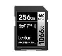 Lexar Professional 1066x SDXC UHS-I SDXC, 256 Go, argent, classe 10, U3, V30, 120 Mo/s, 160 Mo/s