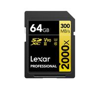 Lexar - SDXC 64 Go Professional UHS-II 2000x (300Mb/s)