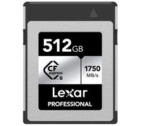 Lexar Professional Argent Carte CFexpress Type B R1750/W1300 MB/s - 512GB