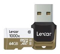 Lexar Professional - Carte mémoire flash - 64 Go - UHS Class 3 / Class10 - 1000x - microSDXC UHS-II G