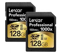 Lexar Professional Carte SDXC Lot de 2 128GB 2 Pack Noir