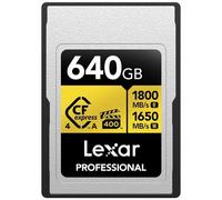 Lexar Carte CFexpress Pro Type A Gold 4.0 Series 640 Go R1800/W1650 Mo/s VPG400 G