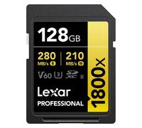 Carte mémoire Lexar carte sdxc 128 go 1800x pro 270 mo/s classe 10 uhs-II u3