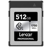 Carte mémoire CFexpress Lexar Professional Série Silver type B 512 Go Argent