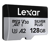Lexar - microSDXC 128 Go Professional SILVER PLUS UHS-I (205 Mb/s) Pack de 2